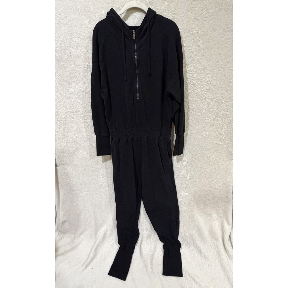 FP Movement by Free People Training Day Jumpsuit Womens Medium Black Cotton